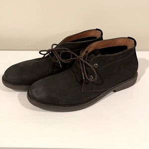 Men’s black leather mason chukka boot - size 11.5